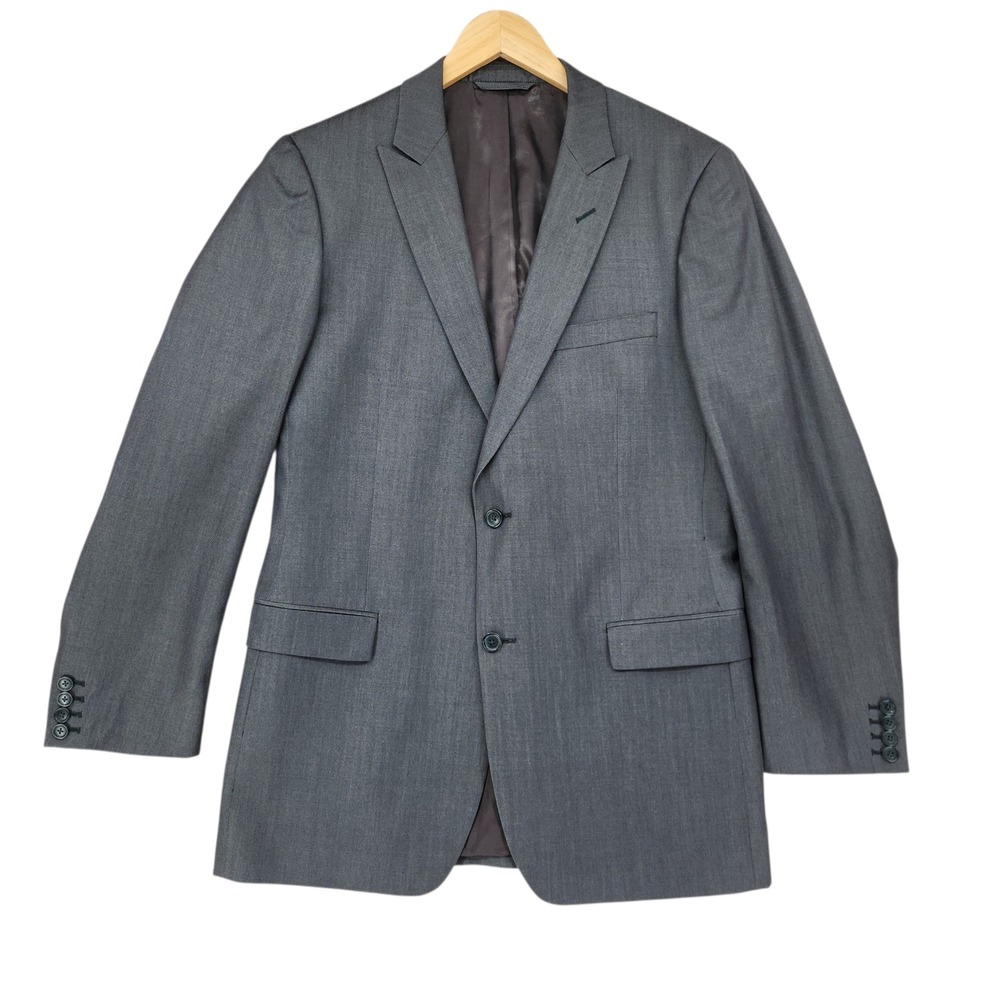 Andrew Marc New York Suit Jacket 42L Mens Gray Wool Blazer Professional Business